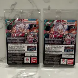 One Piece Monkey D. Luffy US Voyage Foil Promo 2 Card Lot Bandai Namco - Image 2
