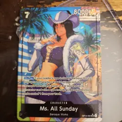 One Piece The Azure Sea’s Seven Ms. All Sunday OP14-084 Alt Art NM English - Image 1