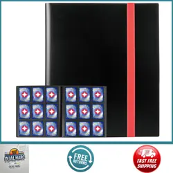 Card Binder, 9 Pockets Trading Card Album, 360 Side Loading for MTG & TCG, Black - Image 1