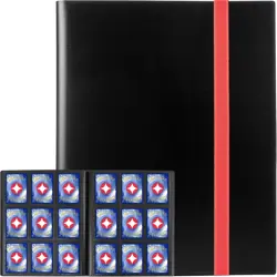 Card Binder, 9 Pockets Trading Card Album, 360 Side Loading for MTG & TCG, Black - Image 2