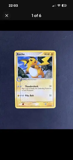 Pokemon TCG Raichu Non Holo & 1 Holo Bundle 4 Cards Private Listing Only - Image 3