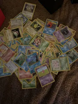 88 Pokemon Cards 1999/2005ISH Base Set Rare Holo And Starters Pikachu! - Image 1