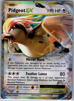 Pidgeot EX 64/108 XY - Evolutions - Pokemon Card - NM - Image 1