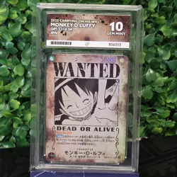 ACE10 Luffy OP13-118 SEC Wanted Carrying on His Will One Piece Card Japanese - Image 1