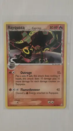 Rayquaza Delta Species EX Holon Phantoms 26/110 Rare 80 HP Pokemon Card NM - Image 1