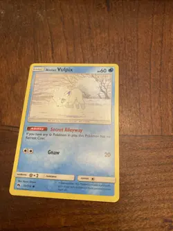 POKEMON Trading Card Basic Alolan Vulpix HP60 Secret Alleyway Gnaw 53/214 - Image 1