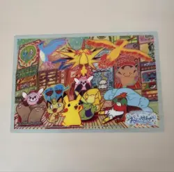 Pokemon Center Osaka DX Opening Commemoration Clear Illustration Card Post Card - Image 1