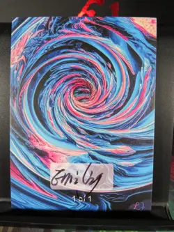 Texas Chainsaw Massacre Hand Drawn 1/1 Auto Sketch Art Card Studio Blacklight - Image 4