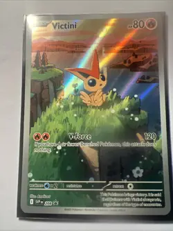 Victini 208 Sv: Scarlet & Violet Promo Cards Holo **FREE BLACK BOLT SLEEVE** - Image 1
