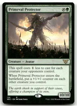 Primeval Protector #124 (NM) Kamigawa Neon Dynasty NEC Magic MTG - Image 1