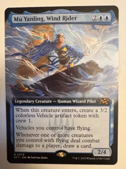Mu Yanling, Wind Rider (Extended Art) Aetherdrift Regular MTG Magic - Image 1