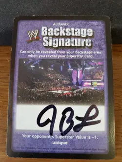 WWE WWF Raw Deal CCG - JBL - Backstage Signature Autograph - Image 1