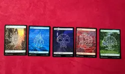 Plains, Island, Swamp, Mountain, Forest - MTG Magic Spider-Man SPM Full Art - Image 1