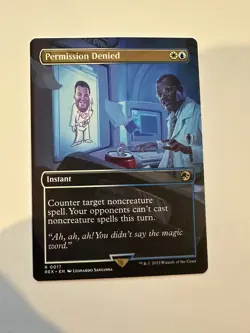 Permission Denied Borderless R Universes Beyond NM MTG - Image 1