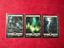 Zendikar Rising Borderless Swamp Land Lot (x3) Magic The Gathering MTG ZNR NM - Image 1