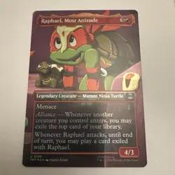 Raphael Most Attitude - Borderless - Teenage Mutant Ninja Turtles - MtG - Image 1