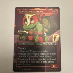 Raphael Most Attitude - Borderless - Teenage Mutant Ninja Turtles - MtG - Image 2