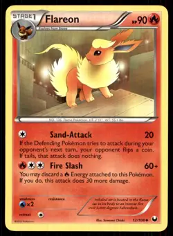 2012 Black & White - Dark Explorers Flareon Stage 1/Uncommon #12 - Image 1