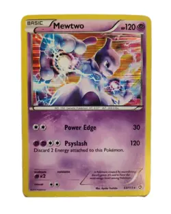 Pokemon TCG Mewtwo Legendary Treasures Holo Card 53/113 - Image 1