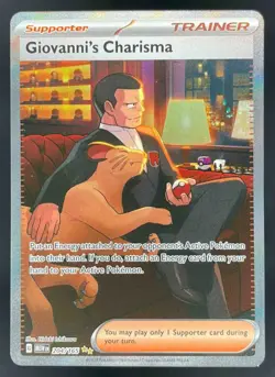 2023 Pokemon SV 151 #204/165 Giovanni's Charisma - Image 1