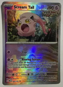 Scream Tail Pokemon Prismatic Evolutions 042/131 Master Ball Pattern Holo NM - Image 2
