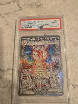 2023 POKEMON OBF EN-OBSIDIAN FLAMES #223 CHARIZARD EX PSA 10 - Image 1