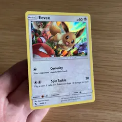 Eevee 48/68 Holo Rare Hidden Fates Pokemon Card - NM - Image 3