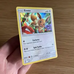 Eevee 48/68 Holo Rare Hidden Fates Pokemon Card - NM - Image 4