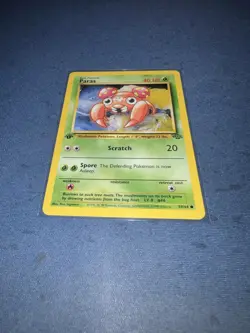 Pokemon TCG Paras 59/64 Jungle 1st Edition - Image 1