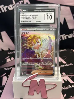 CGC Gem Mint 10 Briar 132/102 Pokemon Japanese Stellar Miracle sv7 - Image 1