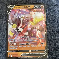 Single Strike Urshifu V 085/163 - Ultra Rare - Pokemon Battle Styles - NM/M - Image 1