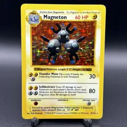 Magneton 9/102 -Holo Rare- 1999 Shadowless Base Set Pokemon WOTC ****MINT**** - Image 1