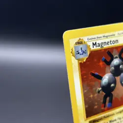 Magneton 9/102 -Holo Rare- 1999 Shadowless Base Set Pokemon WOTC ****MINT**** - Image 4