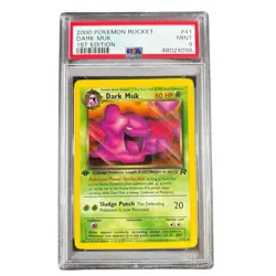 💎 2000 Pokemon Team Rocket Dark Muk 1st Edition #41 PSA 9 Mint WOTC - Image 1