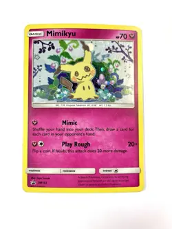 Mimikyu SM163 Holo Pokemon Sun & Moon Team Up Black Star Blister Promo MP - Image 1