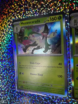 Pokemon TCG Meowscarada: Paldea Evolved Double Rare 015/193 ex; Holo 015/198 - Image 5