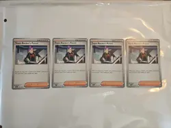 Pokemon TCG Destined Rivals Team Rocket's Petrel 176/182 x4 Playset - Image 1