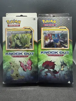 Pokemon TCG 2017 Knock Out Collection Lucario & Tyranitar Sealed Box Combo - Image 1