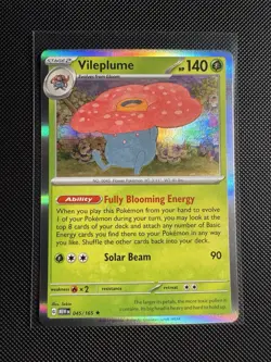 Holo Vileplume 045/165 Rare Scarlet and Violet 151 Pokemon TCG - Image 1