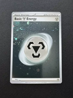 Pokemon TCG Scarlet & Violet 151 Basic Metal Energy 008 Cosmos Holo NM - Image 1