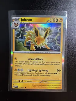 Pokemon Scarlet Violet 151 Holo Rare 135/165 Jolteon - Image 1