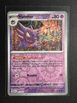 Pokemon TCG - Haunter 093/165 - Sv: Scarlet & Violet 151 - Reverse Holo - Image 1