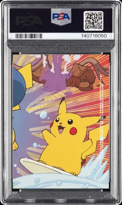 2000 TOPPS POKEMON TV ANIMATION SER 2 STICK-ONS #5 DITTO PSA 6 - Image 2