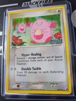 Pokemon Karte Chansey Holo STAMPED - 20/115 - EX Unseen Forces - Englisch - Image 3
