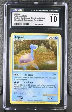 Lapras *CGC 10* Holo *Classic Collection* #8 * Pokemon - Image 1