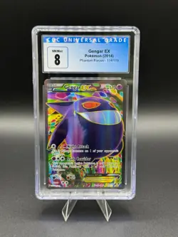 💥GENGAR EX Ultra Rare #114/119 Pokemon XY Phantom Forces CGC 8 (8.5) NM/MINT💥 - Image 1