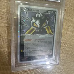 Pokemon Rocket's Raikou EX Deoxys Holo Ultra Rare #108 BGS 9 Mint - Image 2