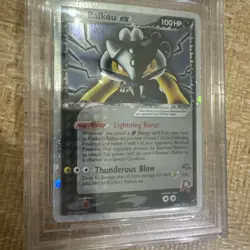 Pokemon Rocket's Raikou EX Deoxys Holo Ultra Rare #108 BGS 9 Mint - Image 3
