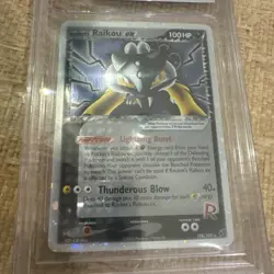 Pokemon Rocket's Raikou EX Deoxys Holo Ultra Rare #108 BGS 9 Mint - Image 4