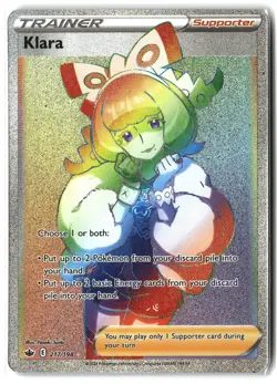 Klara ⭐ 217/198 Holo Rare Rainbow Chilling Reign 2021 Pokemon NM - Image 1